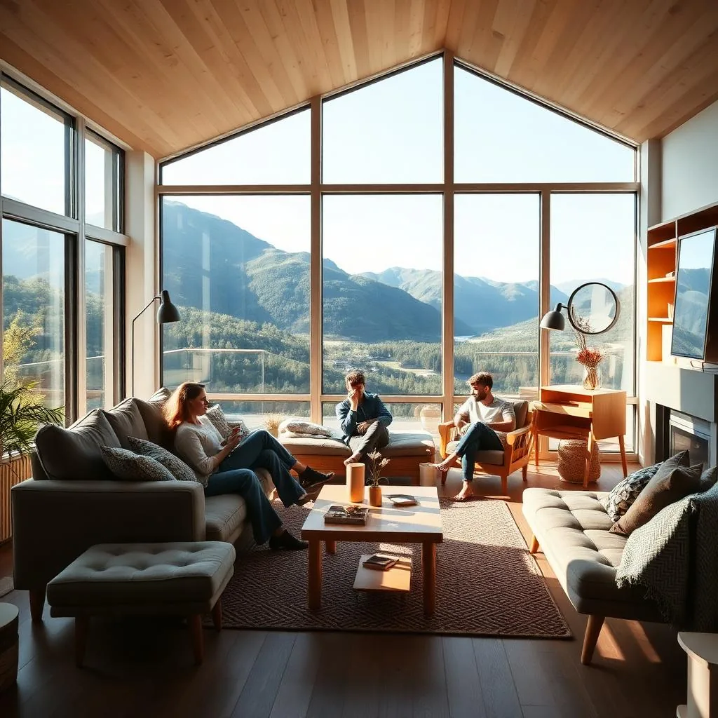 Familie i Budsjetthus-bolig